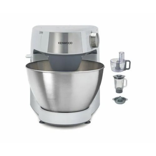 1000W, WHITE, 3 INTERLOCKED OUTLETS, 4,3 LT SS BOWL, PLASTIC BODY, 1,2 LT GLASS