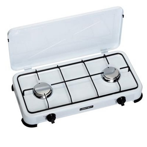 Cuisinière à gaz FireFriend KO-6382 – 2 brûleurs – 2 x 1 500 W – Blanc