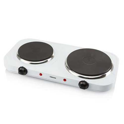 Plaque chauffante double Tristar KP-6245 – 2 500 W – Blanc