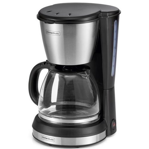 cafetière 12-15 tasses inox-noire 900W