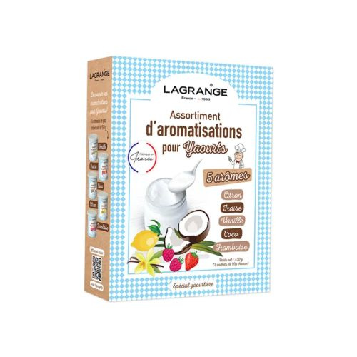 Assortiment de 5 aromatisations pour yaourt 450 g**