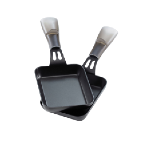Lot de 2 poêlons raclette rectangulaires