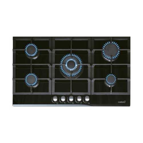 « 5 gas burners:
Rear Left: 1 semi-fast of 1.75kW
Front Left: 1 semi-fast of 1.75