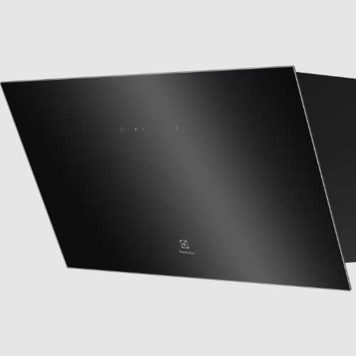 Hotte verticale – Couleur:Noir – Dimensions H / L / P (mm):543min -953maxi /598/