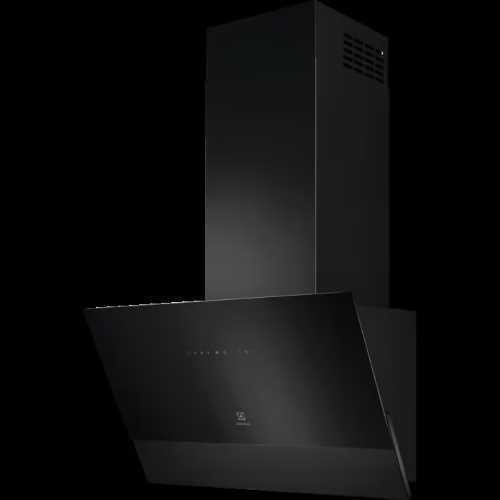 Hotte verticale – Couleur:Noir – Dimensions H / L / P (mm):868min -1278maxi /598
