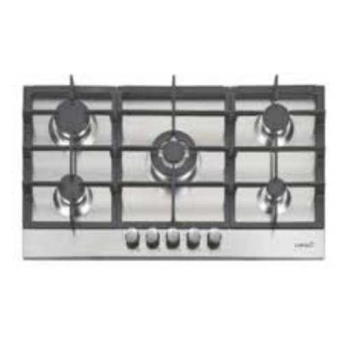« 5 gas burners:
Rear Left: 1 fast of 3kW
Front Left: 1 semi-fast of 1.75kW
Cente