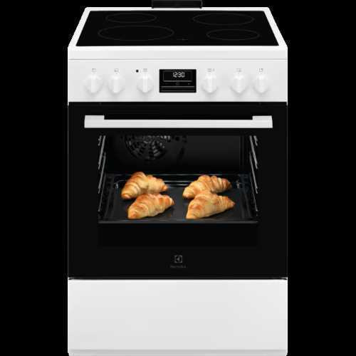 Cuisinière Vitrocéramique 60×60 SteamBake – Plaque de cuisson : Vitrocéramique –