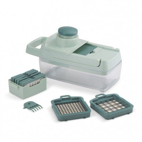 Ménage Mandoline 8 Lames Bac Recuperat. 1,5L Vert