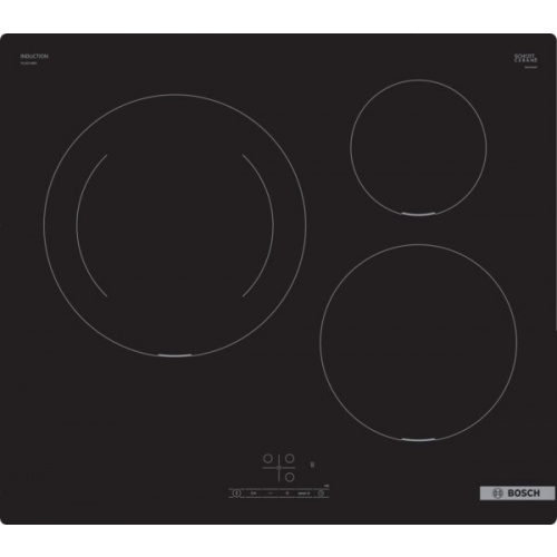 Table de cuisson 60 cm : espace pour 3 casseroles ou poêles   Flexibilité des zo