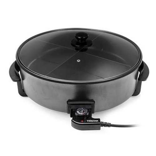 Poêle multifonction XXL Large diamètre de 40cm – Thermostat réglable