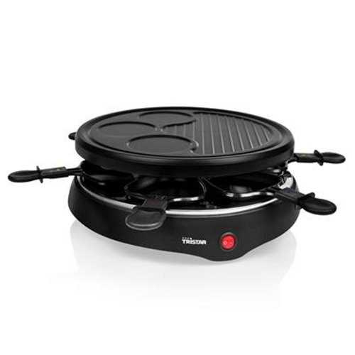 Raclette Tristar RA-2998 – Pour 6 personnes – Gril et plaque de cuisson avec zon