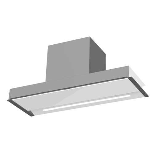 Recirculation hood with integrated air purifier. Eliminates odors with an effici
