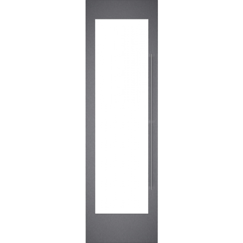 Cadre de porte en inox brossé foncé avec poignée inox. Pour RVW, charnières à g