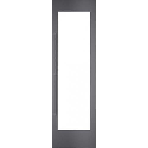 Cadre de porte en inox brossé foncé avec poignée inox. Pour RVW, charnières à d