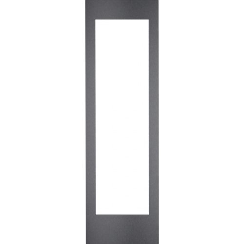 Cadre de porte en inox brossé foncé, sans poignée. Pour RVW, niche largeur 61 c