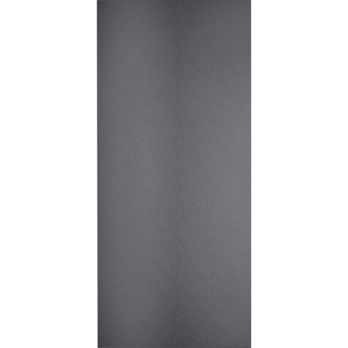 Porte en inox brossé foncé, sans poignée. Pour RVC et RVF, niche largeur 90 cm.
