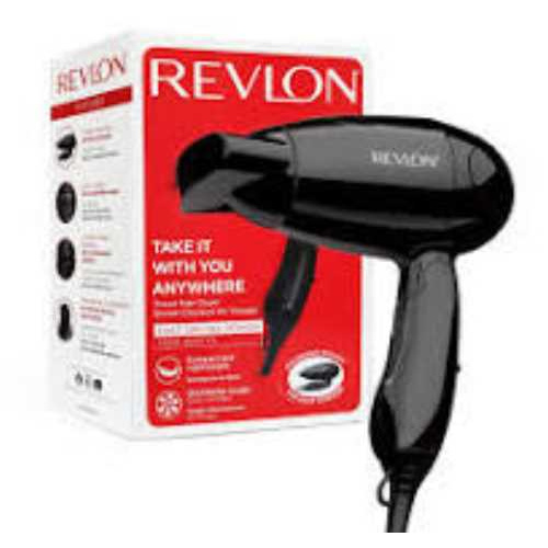SECHE-CHEVEUX DE VOYAGE 2 niveaux de chaleur ; 2 vitesses Poignée pliable 1200 W