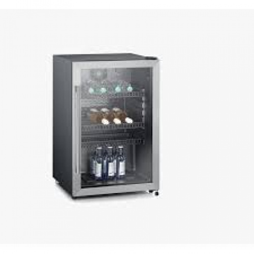 Armoire à boissons 125 l., noir/inox brossé, 358 kWh/an, 42 bouteilles de 0,5 l.