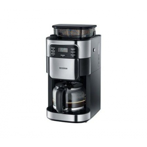 Cafetière filtre avec broyeur intégré, noir/inox, 1000 W, 1,4 L