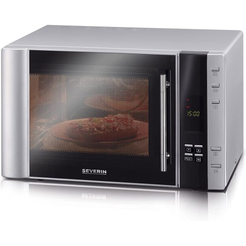 Micro-ondes/gril et chaleur tournante, argent, 900 W, 30 L, gril 1100 W