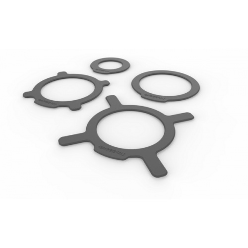 Set de 4 protecteurs de surface, résistants au lave-vaisselle.  Pour casseroles