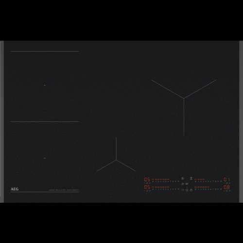 Table:Induction – Largeur (mm):780 – 4 foyers – 4 foyers induction dont une zone