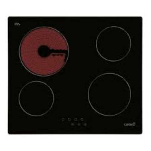 « 4 High Light cooking areas:
Front Right: 1 area of ø180mm of 1.8kW
Rear Right: