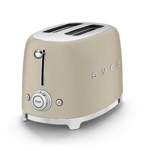 Grille-pain 2 Tranches Beige Lin Mat Années 50