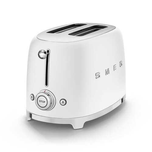 Grille-pain 2 Tranches Blanc Mat Années 50